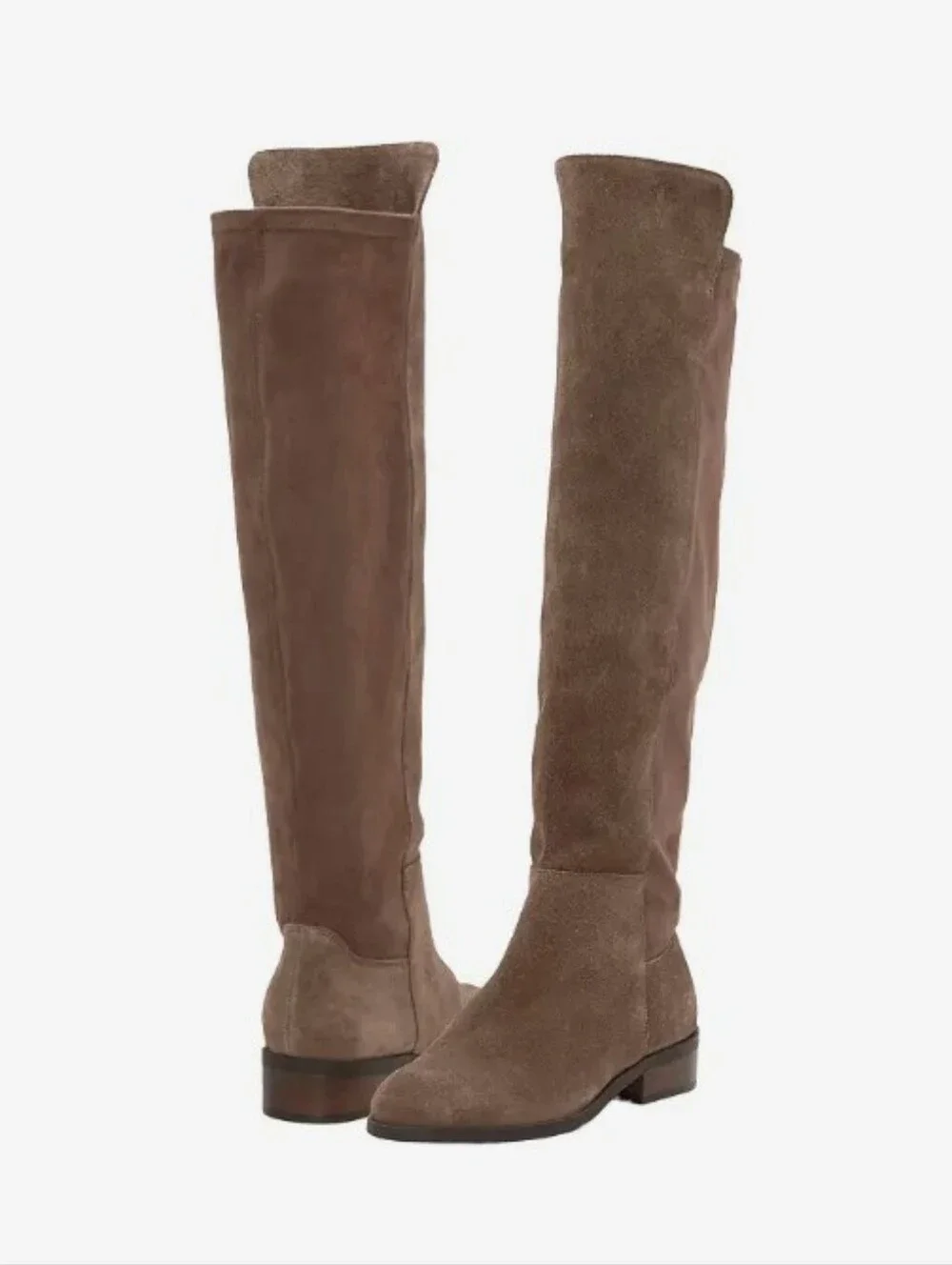 Lucky Brand Calypso Women’s Over-the-Knee Suede Boots in Taupe Suede